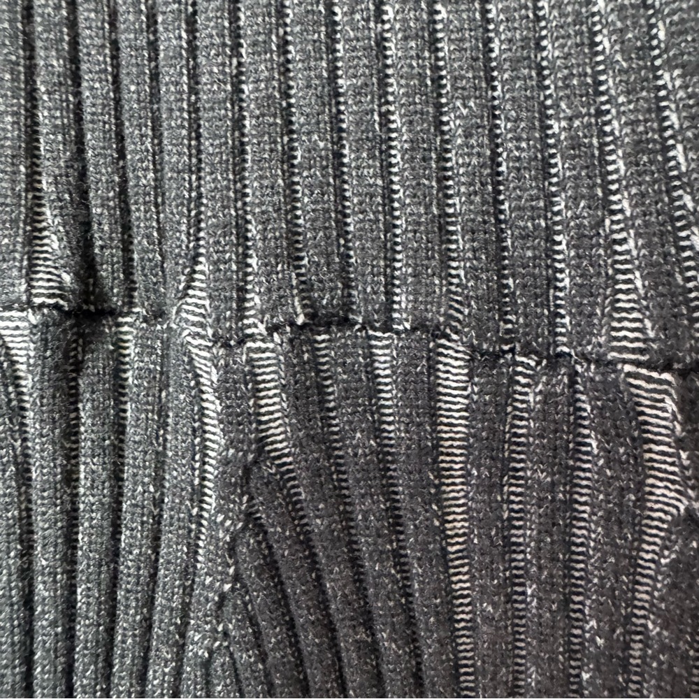 Victoria secret dress black grey stretchy ribbed tiered ruffle bottom *flaws* - Picture 11 of 13